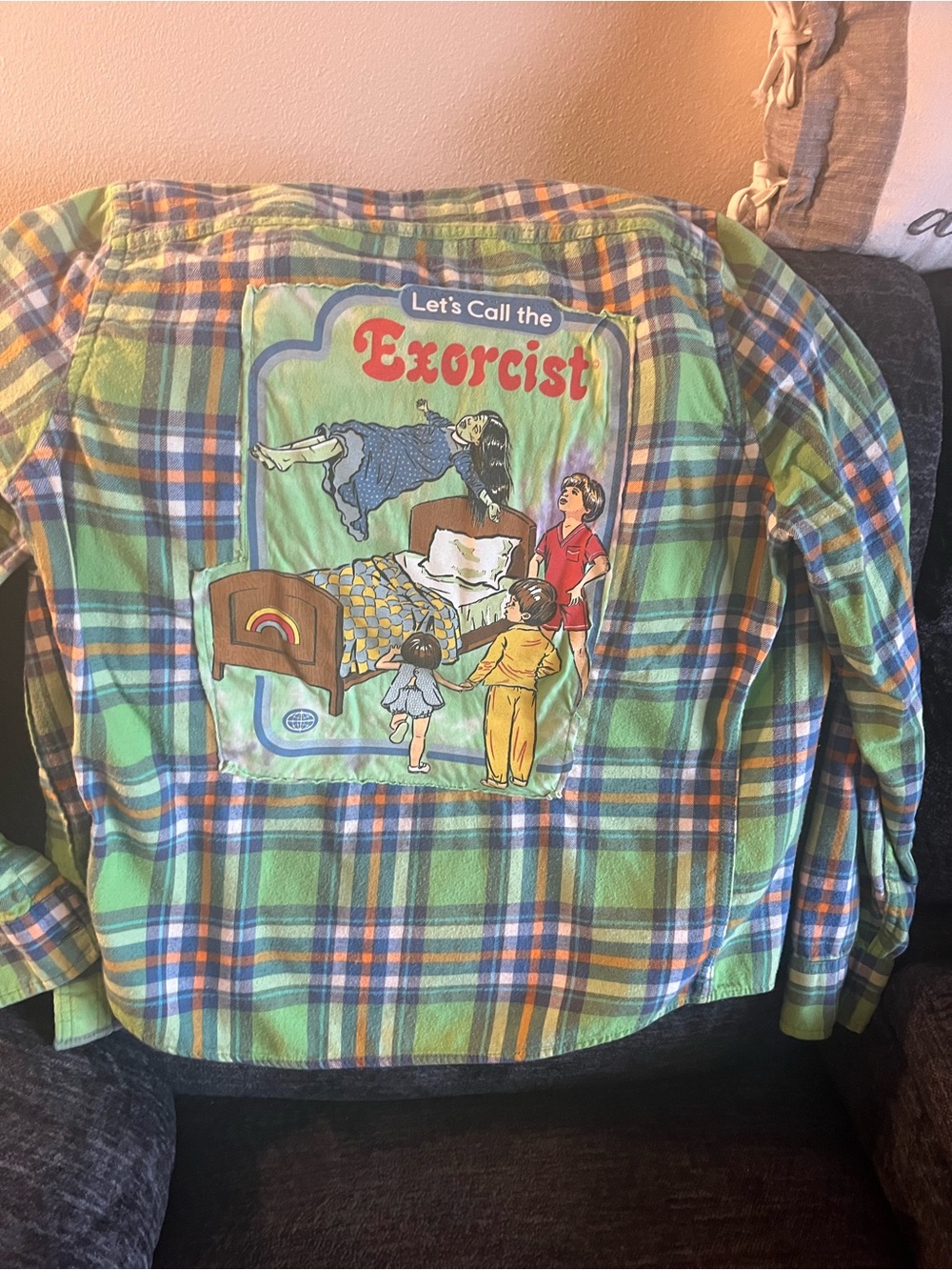 Hollister “Lets Call The Exorcist” flannel size M